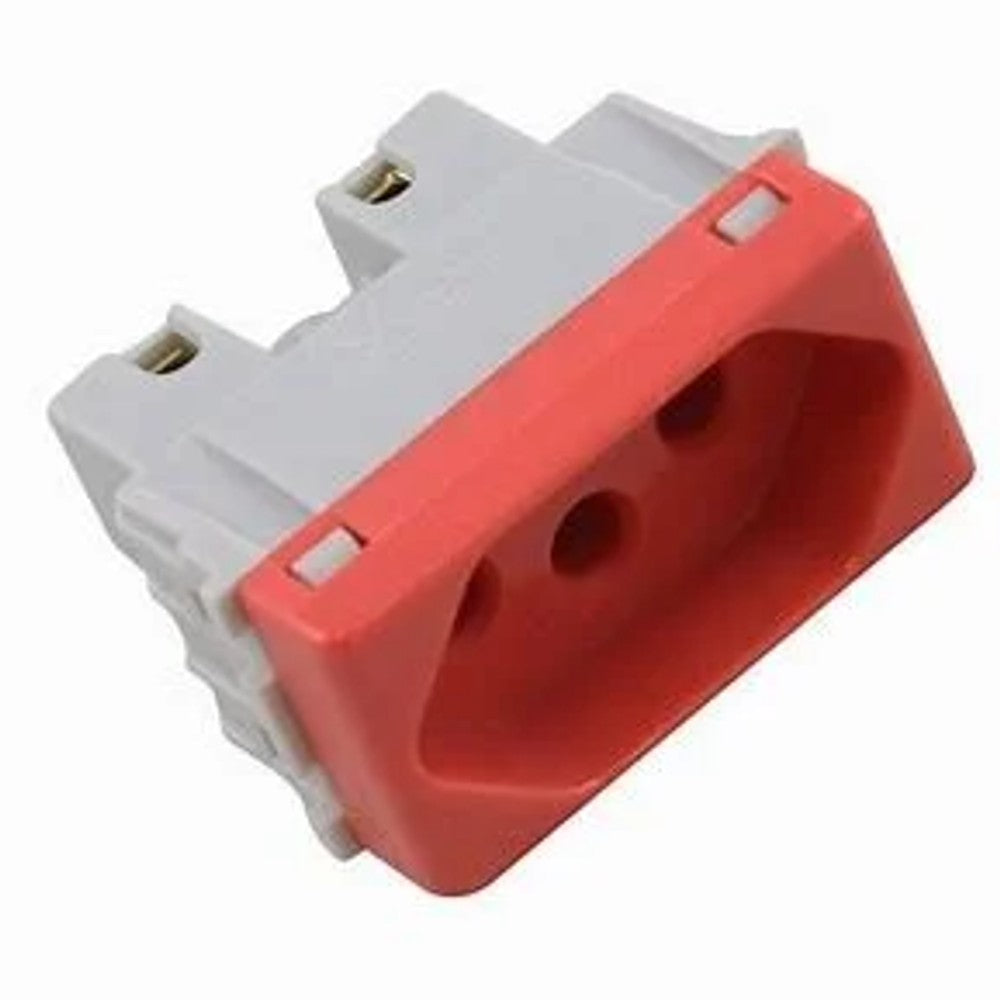 Tomada Modular 2P T 20A Vermelha Tramontina Aria