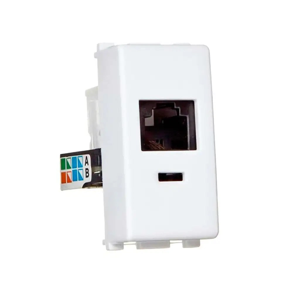 Tomada Modular RJ45 CAT6 Branco Tramontina Liz Lux
