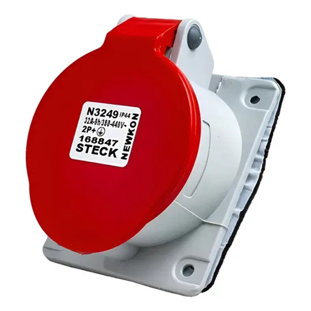 Tomada de Embutir 2P T 32A 440V 9H N3249 Steck