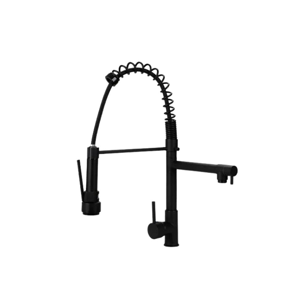 Torneira Cozinha Monocomando Duo Gourmet 50cm Preto Mate Forusi