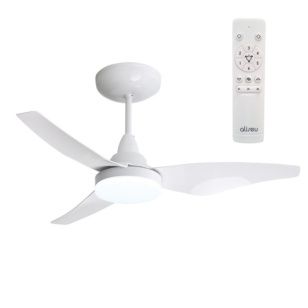 Ventilador de Teto Mestre Branco Bivolt com Controle Remoto Aliseu