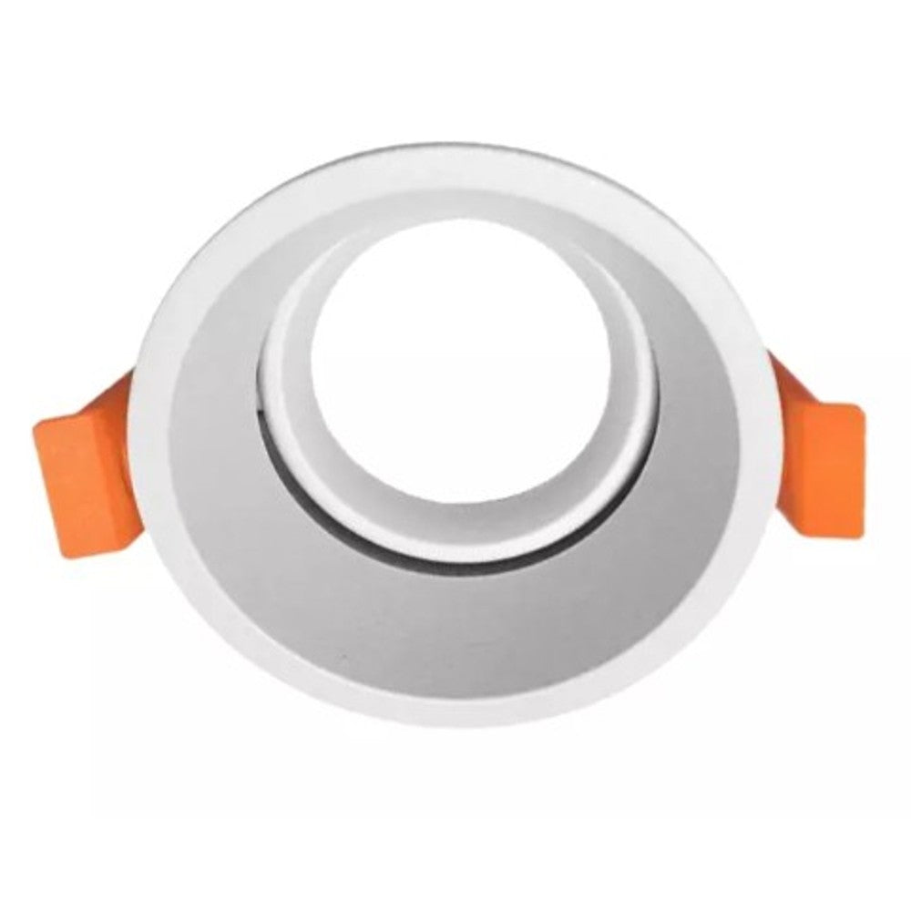 SPOT EMBUTIR REDONDO 1X AR111 RECUADO BRANCO LM2641 LUMINATTI