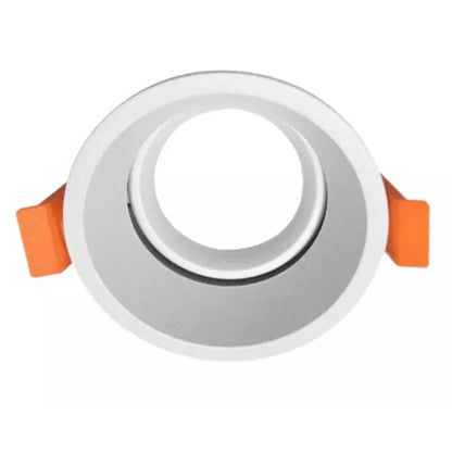SPOT EMBUTIR REDONDO 1X AR111 RECUADO BRANCO LM2641 LUMINATTI