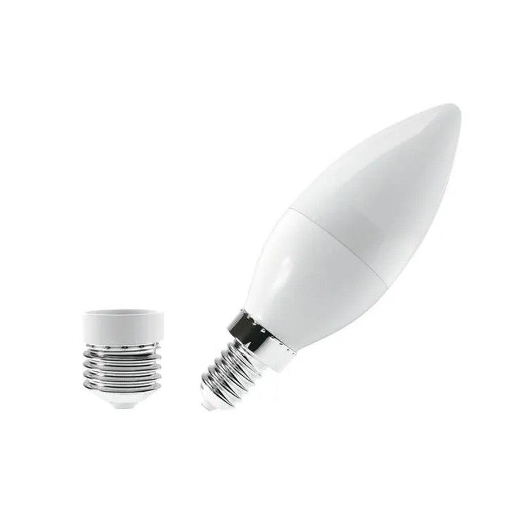 Lâmpada LED Vela Leitosa Luminatti 6W 6000K E14/E27 Bivolt