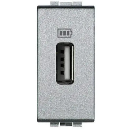 Tomada Módulo Carregador 1 USB A Linha LivingLight Anthrazit L4191A