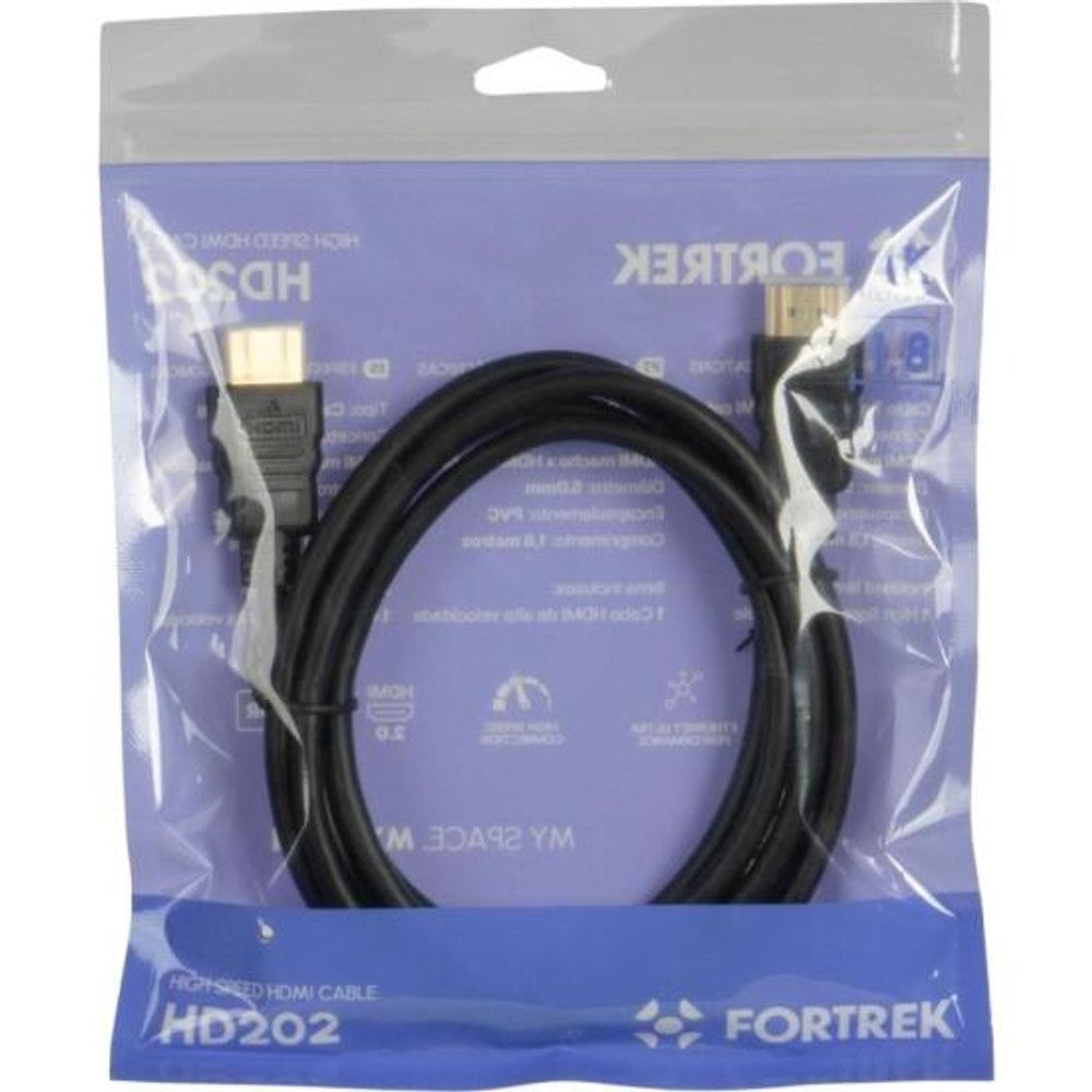 Cabo HDMI 1,8 metros 2.0 4K UHD 202 Fortrek