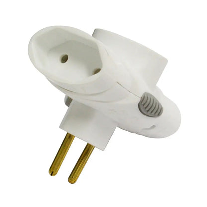 Plug Adaptador 3 Saídas 2 Pinos 10A Branco Daneva 1511 GL