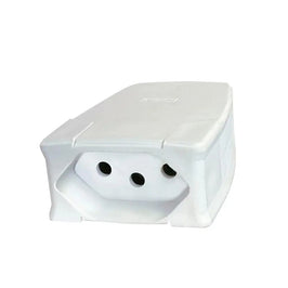 Plug Fêmea 2P T 10A Branco Referência 615836 Pial GL