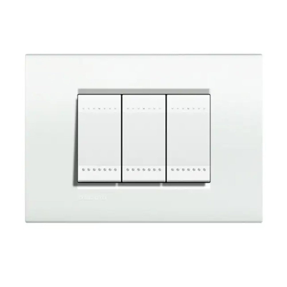Placa 2x4 3 Postos Living Light Branco 4803BIF-LNA GL