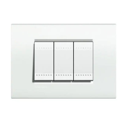 Placa 2x4 3 Postos Living Light Branco 4803BIF-LNA GL