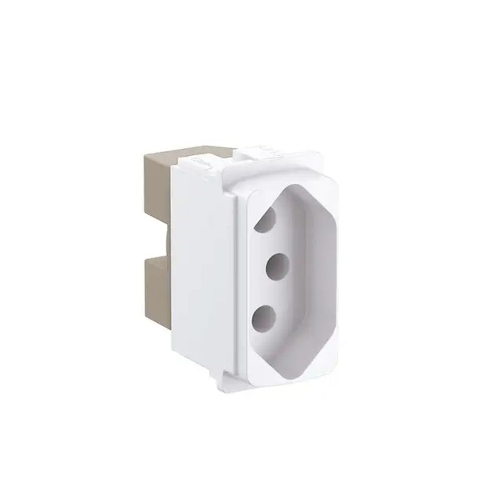 Tomada Modular 2 Polos e Terra 20A Zeffia Branco 680161