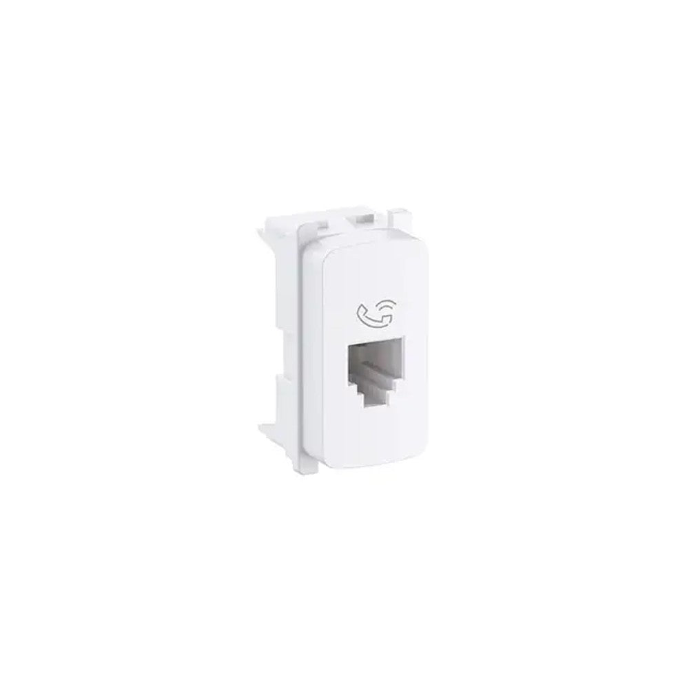 Tomada Modular RJ11 2 Fios Zeffia Branco 680156