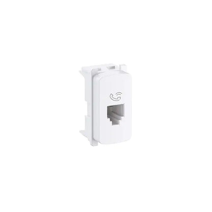 Tomada Modular RJ11 2 Fios Zeffia Branco 680156