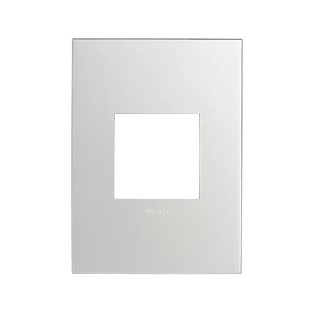 Placa 2x4 2 Postos Quadrada Soft Alumínio Arteor 571482B
