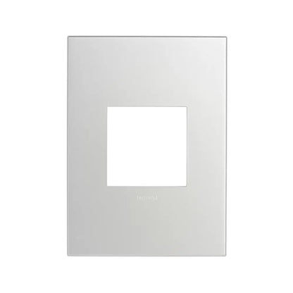 Placa 2x4 2 Postos Quadrada Soft Alumínio Arteor 571482B