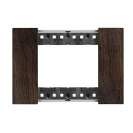 Placa 2x4 para 3 Módulos Living Now Nogal KA4803LG