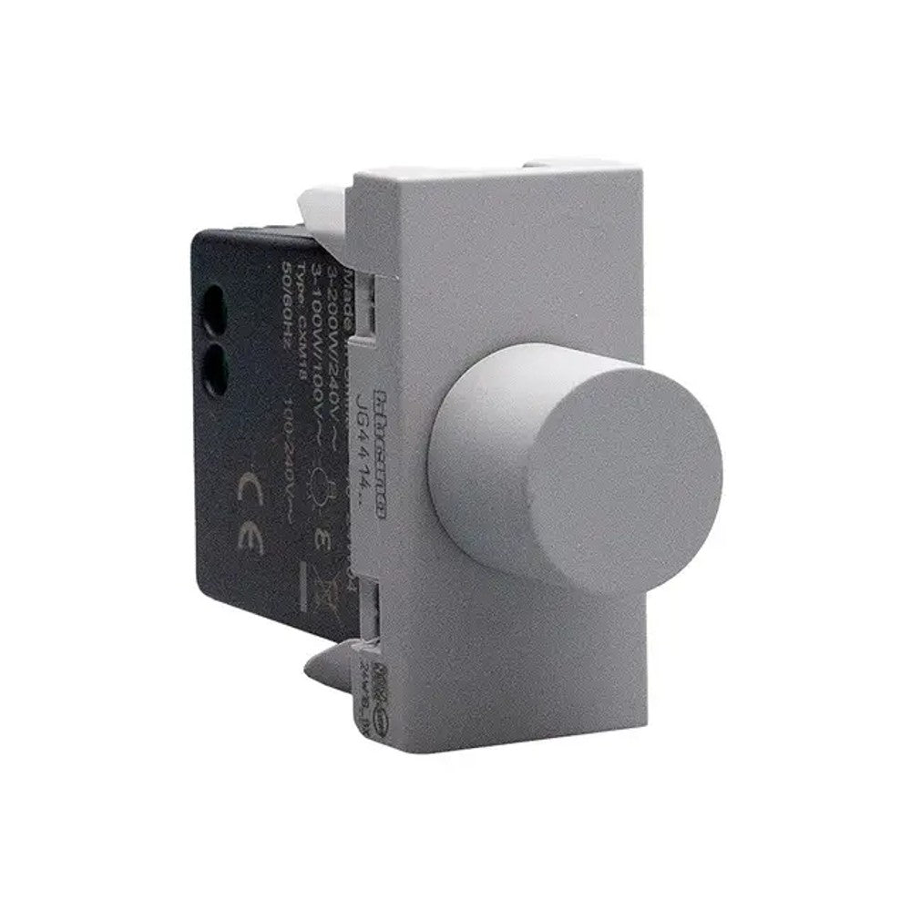 Dimmer Universal Rotativo 1 Módulo Cinza Matix Go JG4414