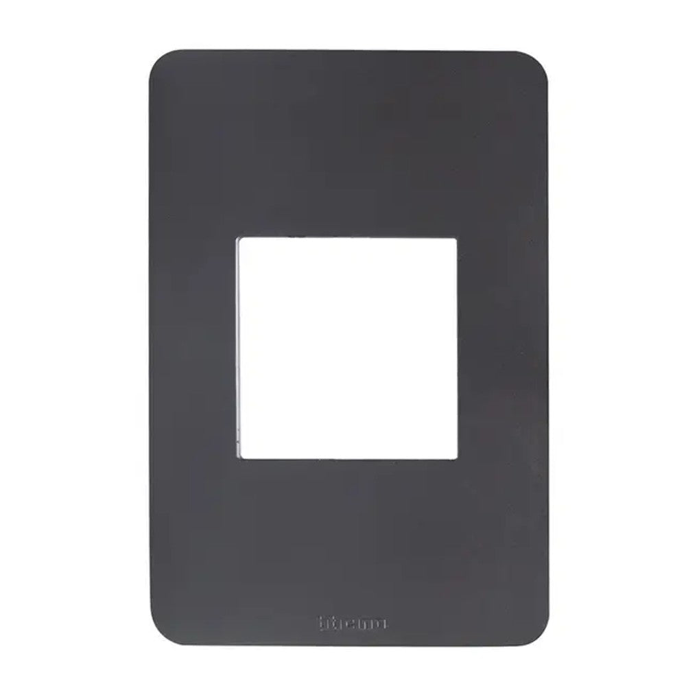 Placa 2x4 2 Postos Cinza JA4819JG Matix Go
