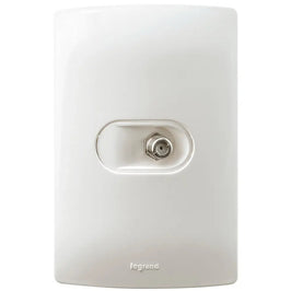 Tomada Antena TV com Placa PVC 410BC Viva Branco