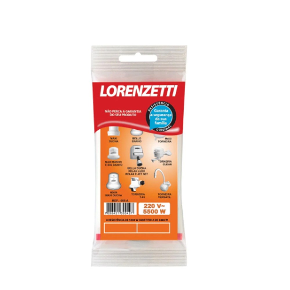 RESISTÊNCIA MAXI DUCHA/RELAX 220V 5500W LORENZETTI