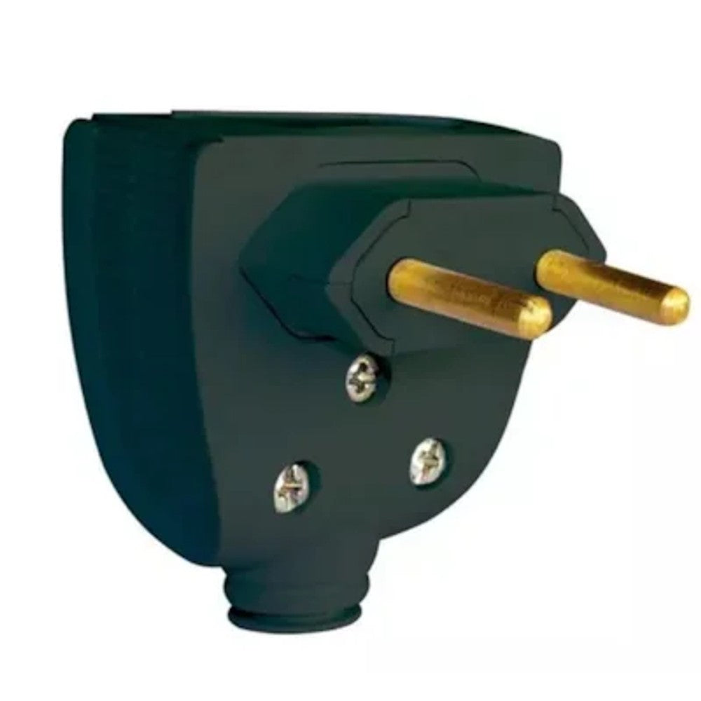 Plug Macho 2 Polos 10 Amperes Preto 615850 Pial
