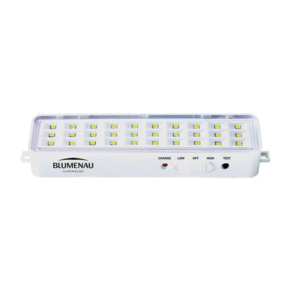 Luminária Emergência Segurimax 30 Leds Lítio 100 Lm