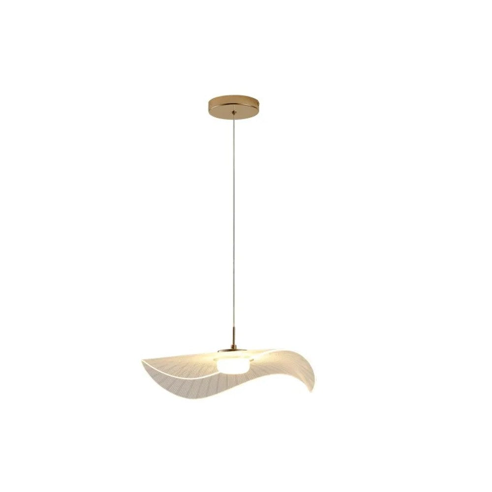 Pendente LED Hevvy Sapporo 10W 3000K 44cm Dourado