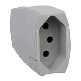Plug Fêmea 2P T 10A Cinza 615975 Pial GL
