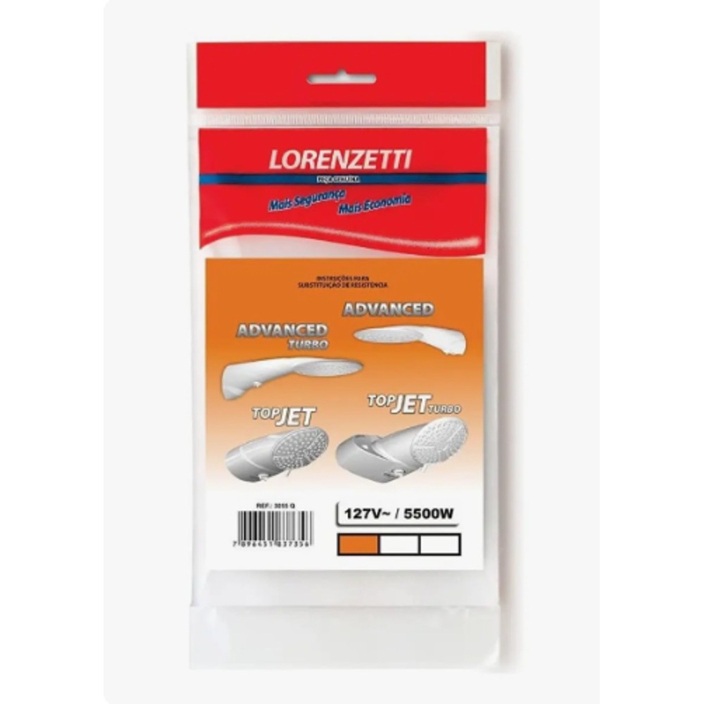 RESISTÊNCIA ADVANCED/TURBO 127V 5500W LORENZETTI