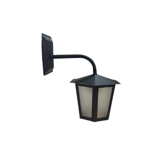 LANTERNA IDEAL L1B C/BRAÇO AÇO FOSFATIZADO PAREDE 30X19X21CM