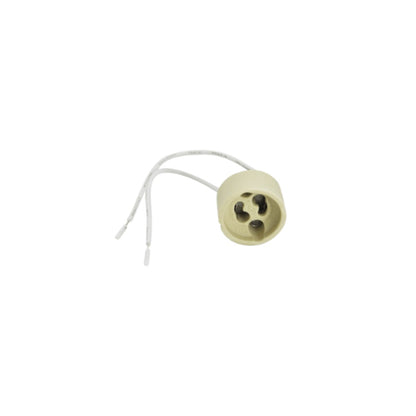 Soquete ANOLIGHT GU10/GZ10 Dicroica Porcelana 15cm Branco