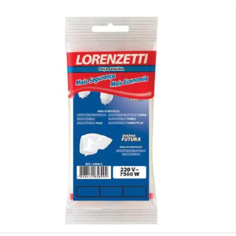 RESISTÊNCIA DUO SHOWER/FUTURA 220V 7500W LORENZETTI
