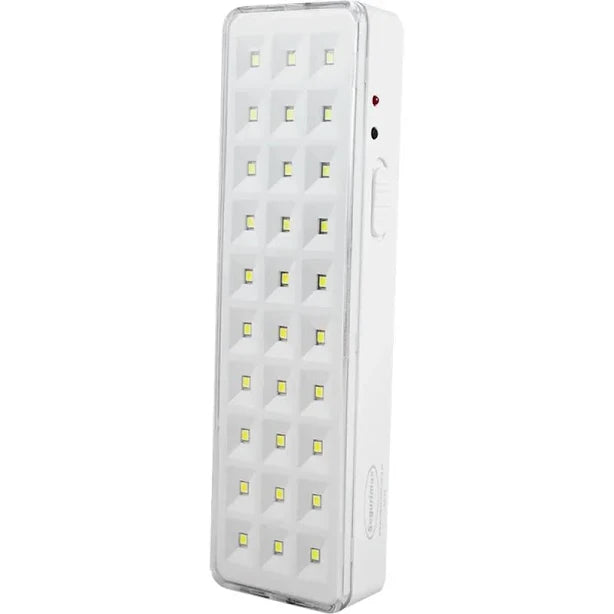 LUMINÁRIA EMERGÊNCIA SEGURIMAX 30 LEDS LÍTIO 100 LM