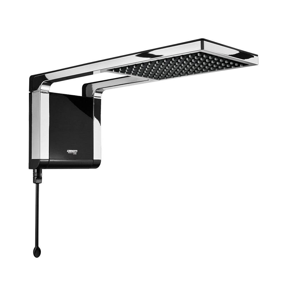 CHUVEIRO ACQUA STORM PRETO/CROMADO 127V 5500W LORENZETTI