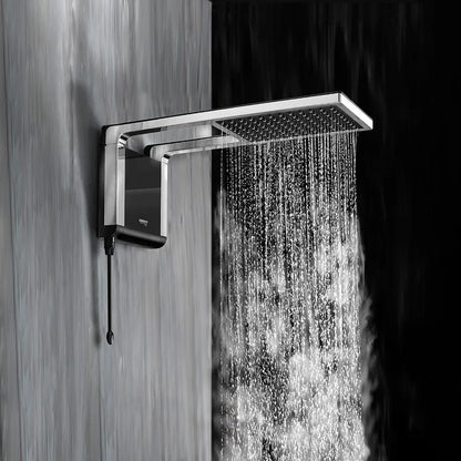 CHUVEIRO ACQUA STORM PRETO/CROMADO 127V 5500W LORENZETTI