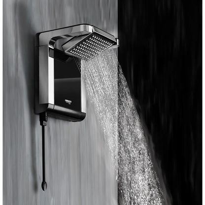 CHUVEIRO ACQUA STAR PRETO/CROMADO 127V 5500W LORENZETTI