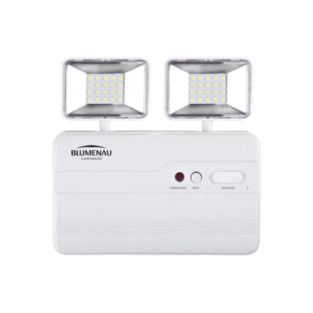Luminária Emergência  2 Faróis LED Bivolt