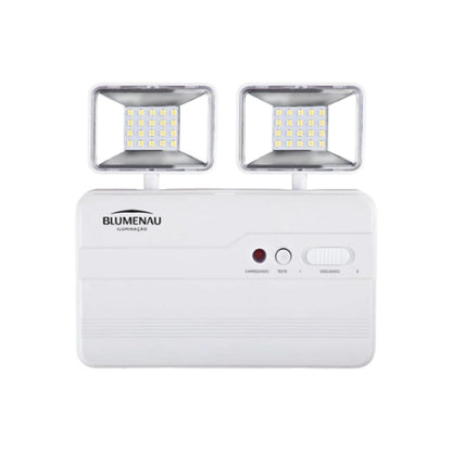 Luminária Emergência  2 Faróis LED Bivolt