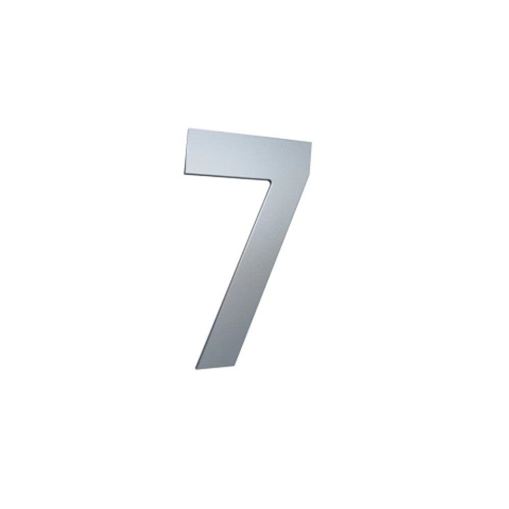 Numero Residencial Prata Escovado Medio Numero 7