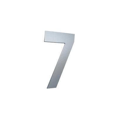 Numero Residencial Prata Escovado Medio Numero 7