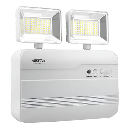 Luminária Emergência Blumenau 3000LM 2 Faróis LED Bivolt 6500K