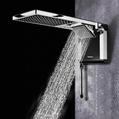 CHUVEIRO ACQUA DUO PRETO/CROMADO 127V 5500W LORENZETTI