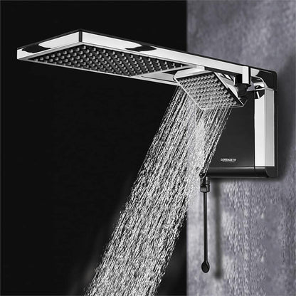 CHUVEIRO ACQUA DUO PRETO/CROMADA 220V 7800W LORENZETTI