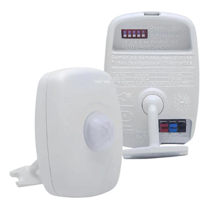 Sensor de Presença Qualitronix QA21M Parede Bivolt Branco 180°