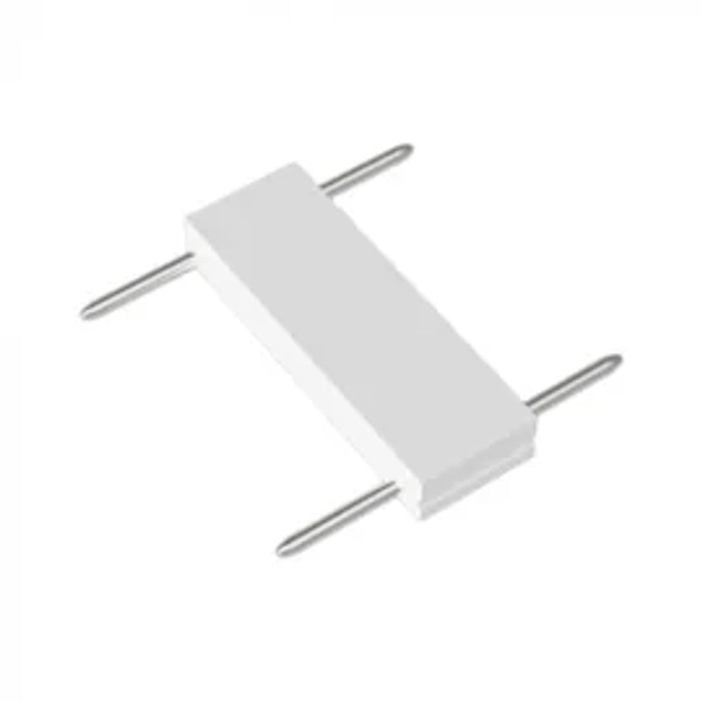 CONECTOR RETO TRILHO INFINITY 48V BRANCO PIX