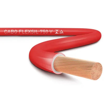 Cabo Flexível Atox 750V 4,0mm Vermelho com 100 metros Sil