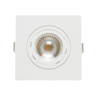 Spot Embutir Save Energy Quadrado ABS Branco 1 Lâmpada