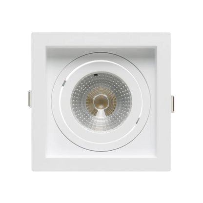 Spot de Embutir Quadrado para 1 Lâmpada PAR20 Branco Save Energy