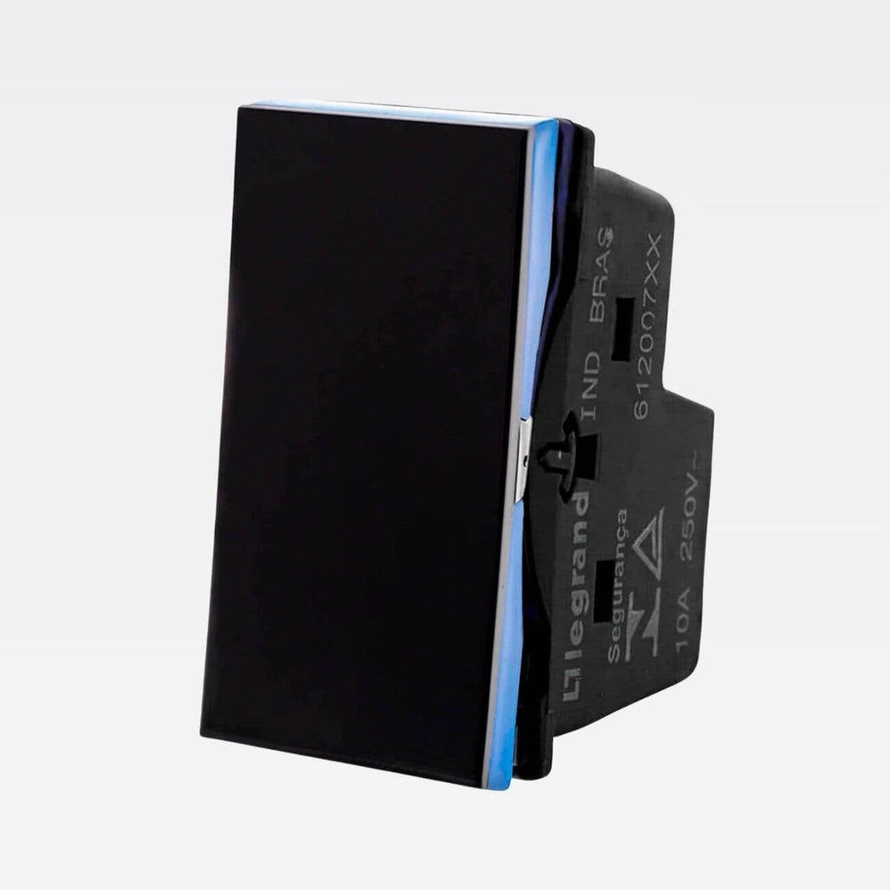 Interruptor Intermediário 10A com Placa 680119PT Zeffia Legrand PRETO