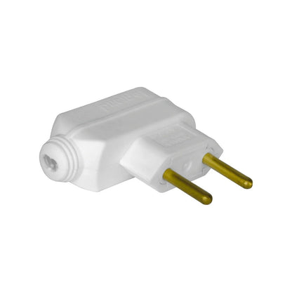 Plug Macho 2 Polos 10A Branco Pial 615900